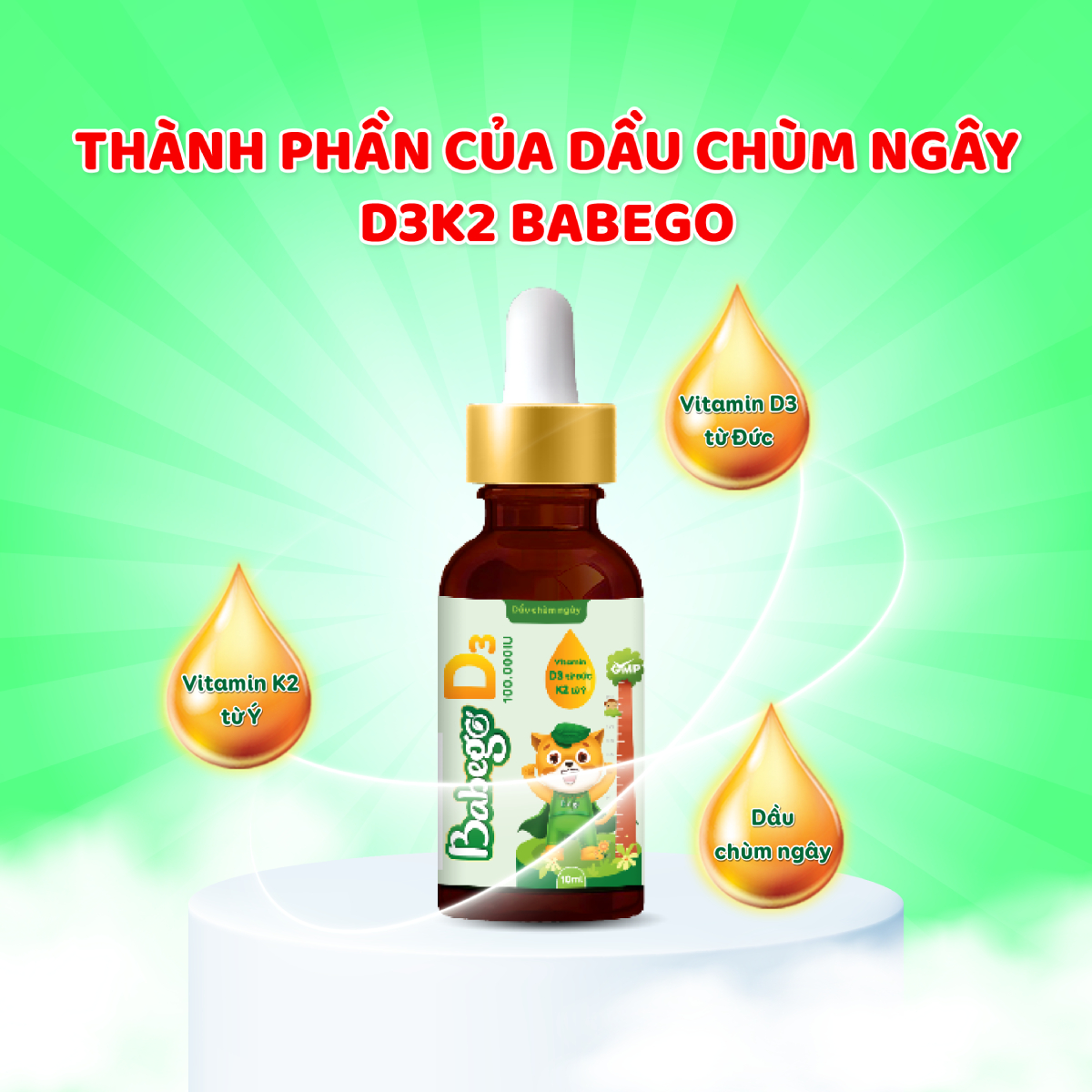 Thành phần của D3K2 Babego