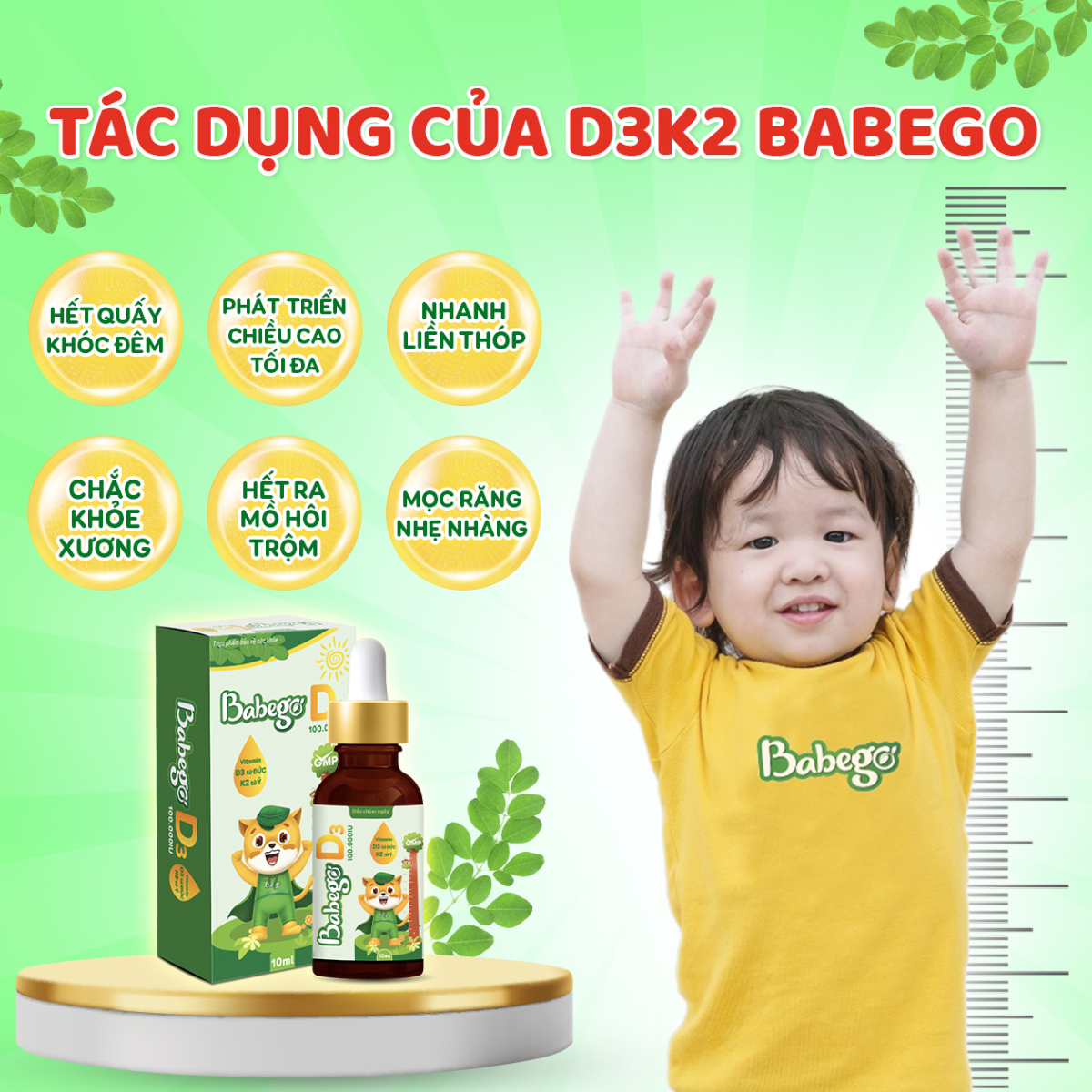 Tác dụng của D3K2 Babego