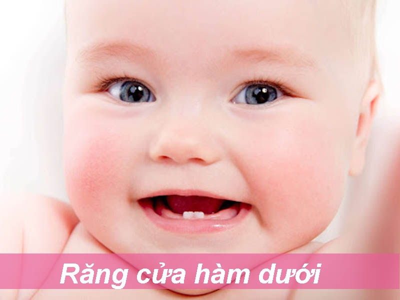 Hình ảnh bé mọc răng đầu tiên