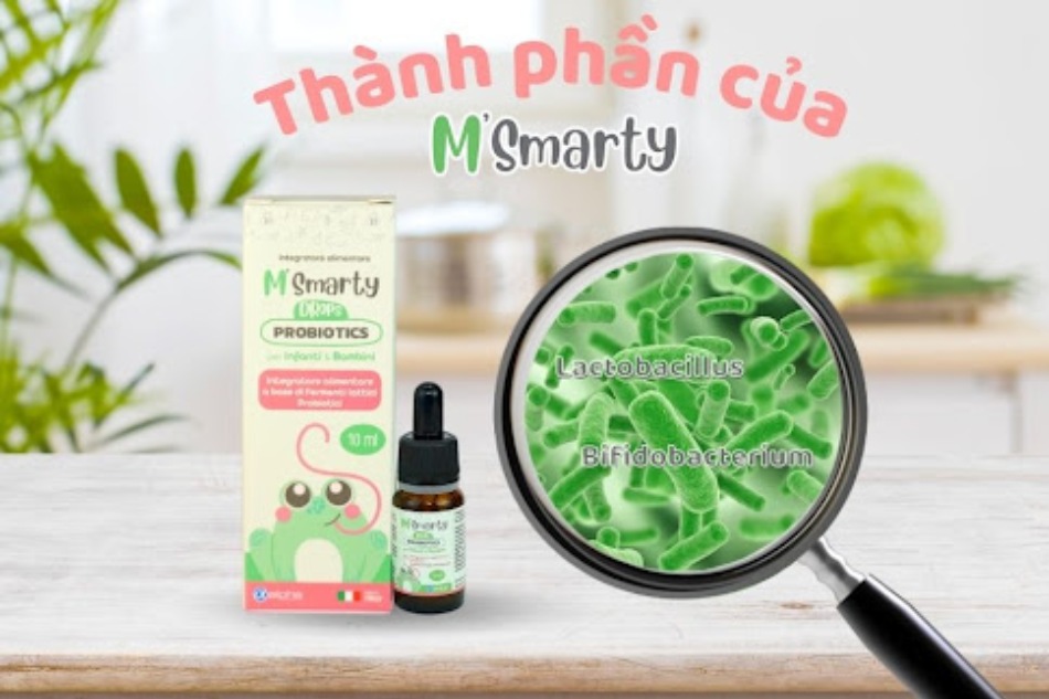 Thành phần có trong M’smarty Drop Probiotic